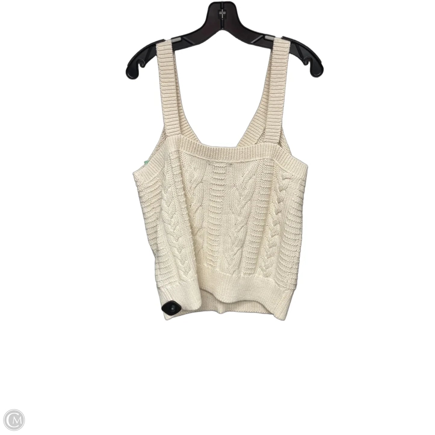 Top Sleeveless By Banana Republic In Cream, Size: L