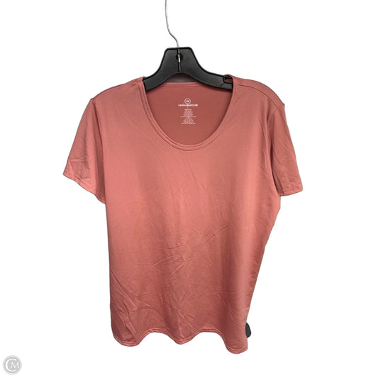 Top Short Sleeve Basic By Clothes Mentor In Coral, Size: L