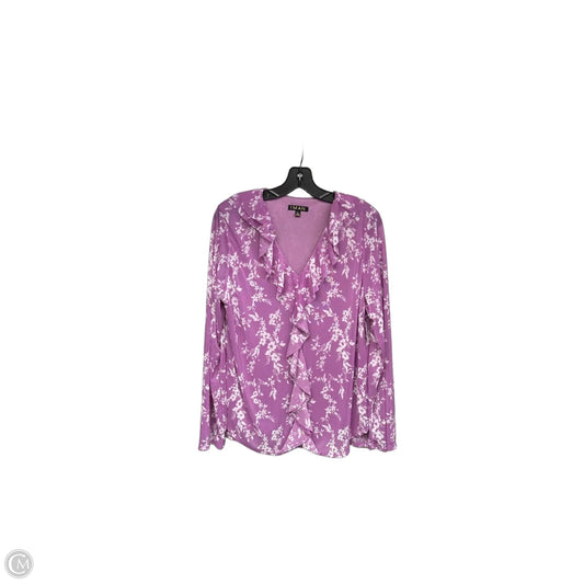 Top Long Sleeve By Clothes Mentor In Purple, Size: Xl