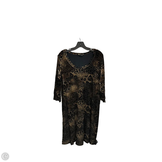 Dress Casual Short By Karen Kane In Animal Print, Size: 1x