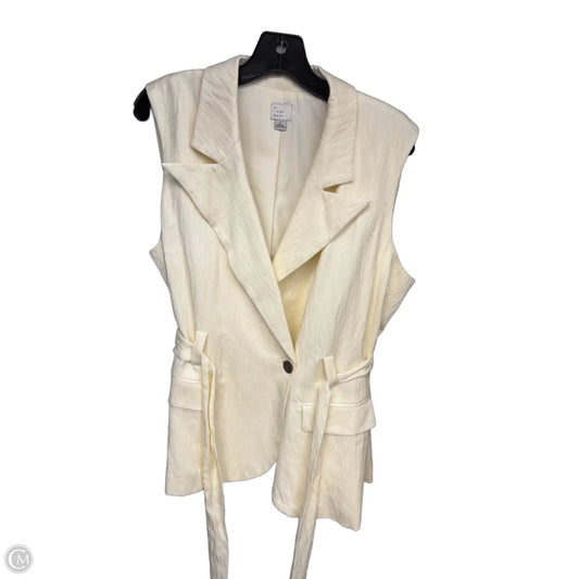 Vest Other By A New Day In Cream, Size: L