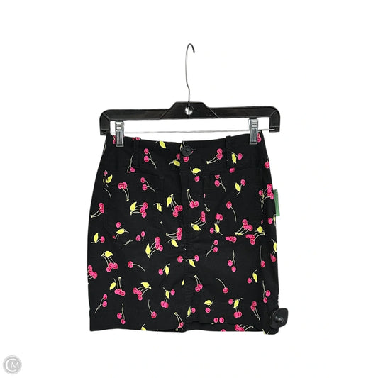 Skirt Mini & Short By Maeve In Black & Pink, Size: Xxs