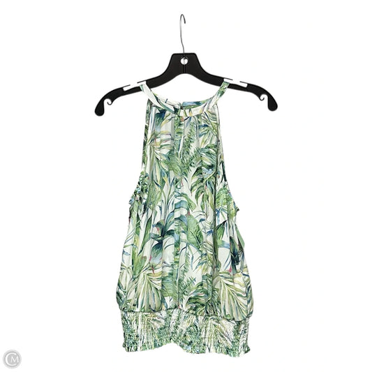 Top Sleeveless By Joie In Green, Size: M