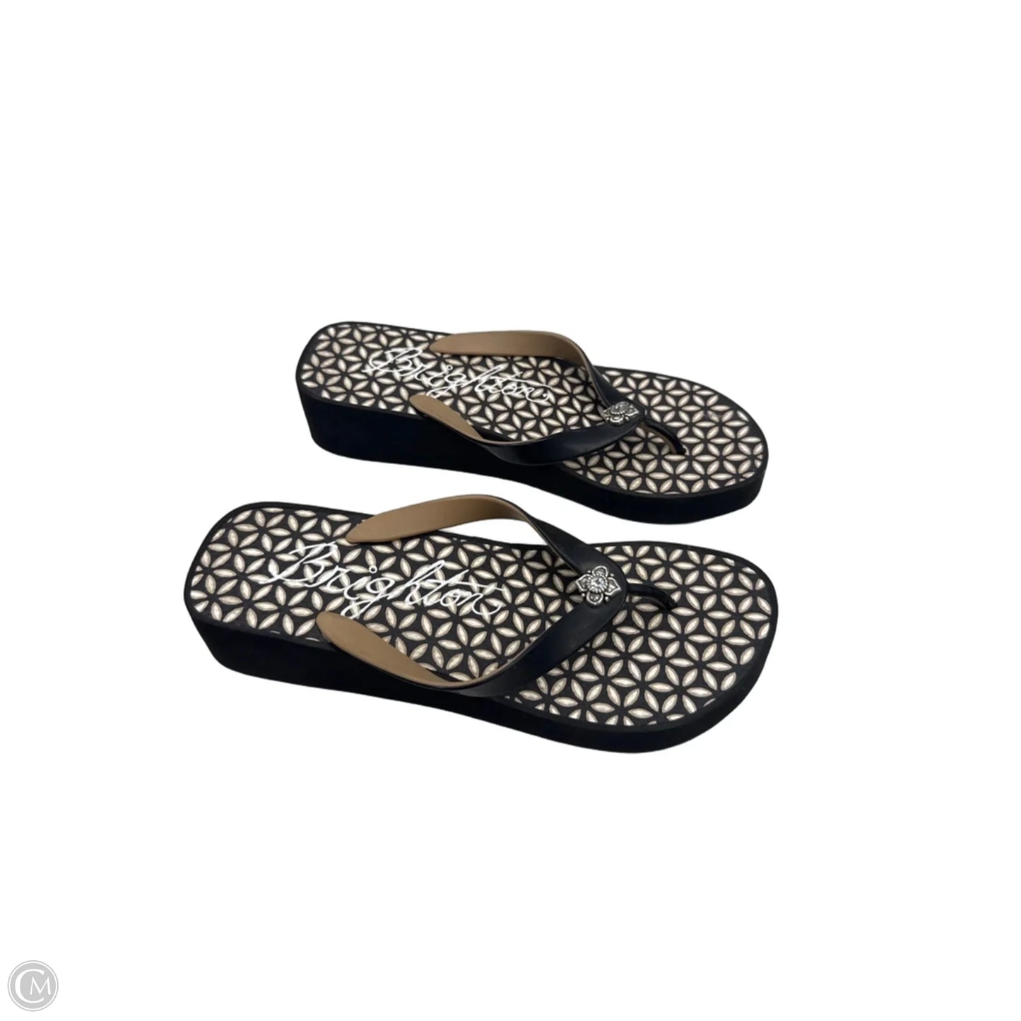 Sandals Flip Flops By Brighton In Black, Size: 8