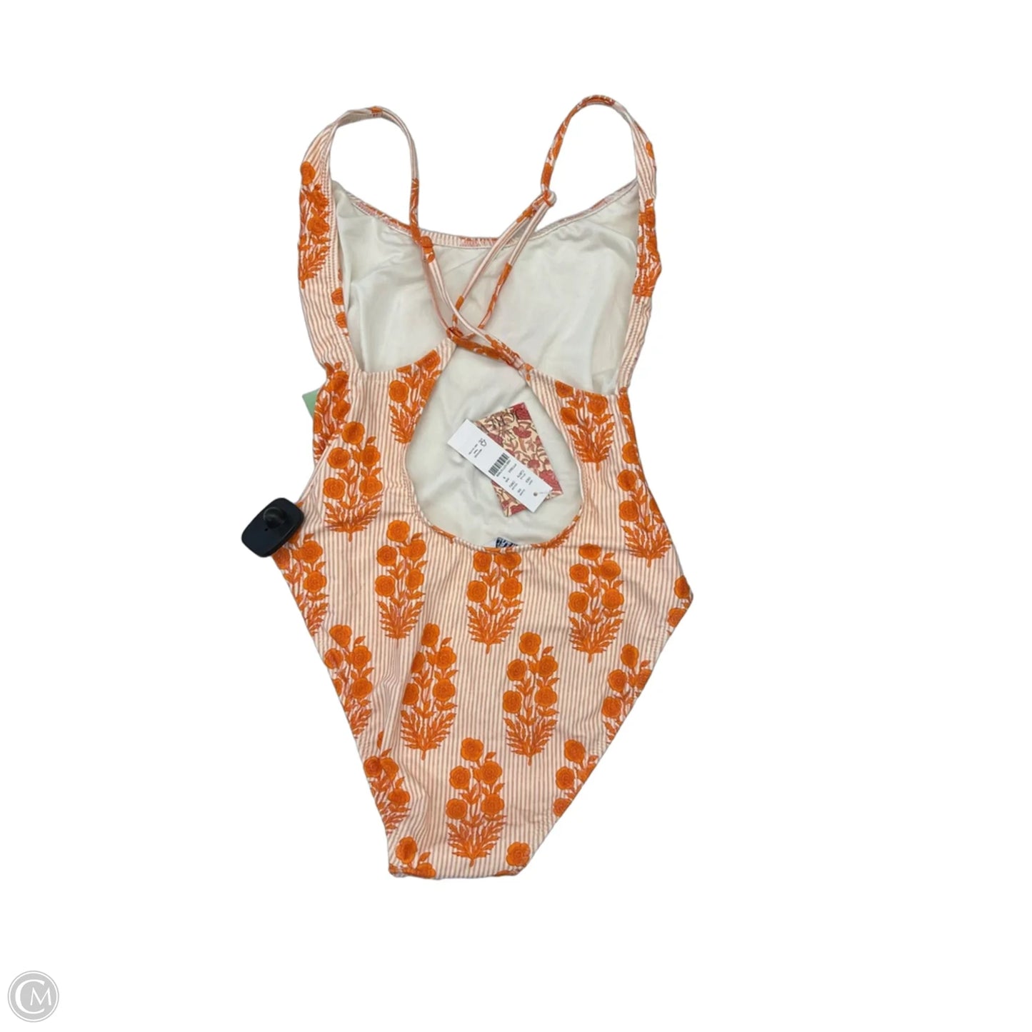 Swimsuit By J. Crew In Orange & White, Size: 8