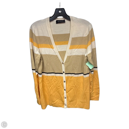 Cardigan Luxury Designer By St John Collection In Yellow, Size: M
