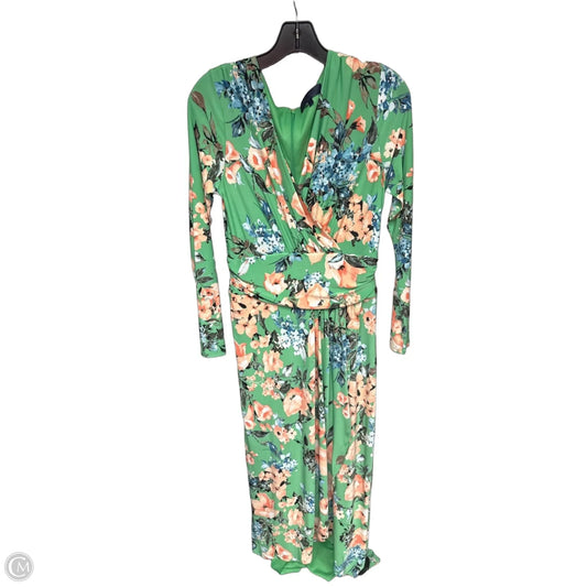 Dress Casual Maxi By Rachel Roy In Green & Orange, Size: M