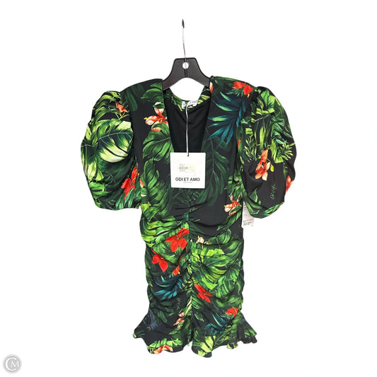 Dress Casual Short By Clothes Mentor In Black & Green, Size: 12