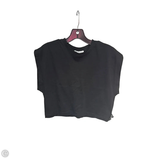 Top Short Sleeve By Zara In Black, Size: M