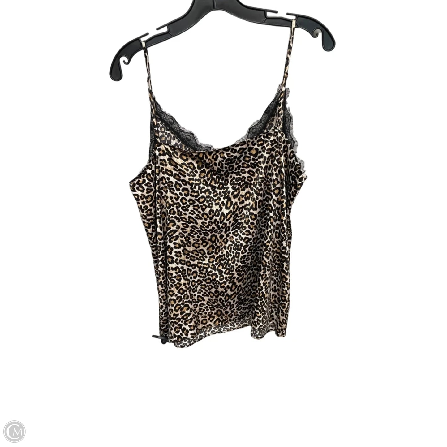 Top Sleeveless By Express In Animal Print, Size: Xl