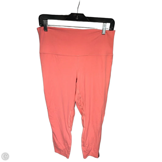 Athletic Leggings By Lululemon In Orange, Size: 12