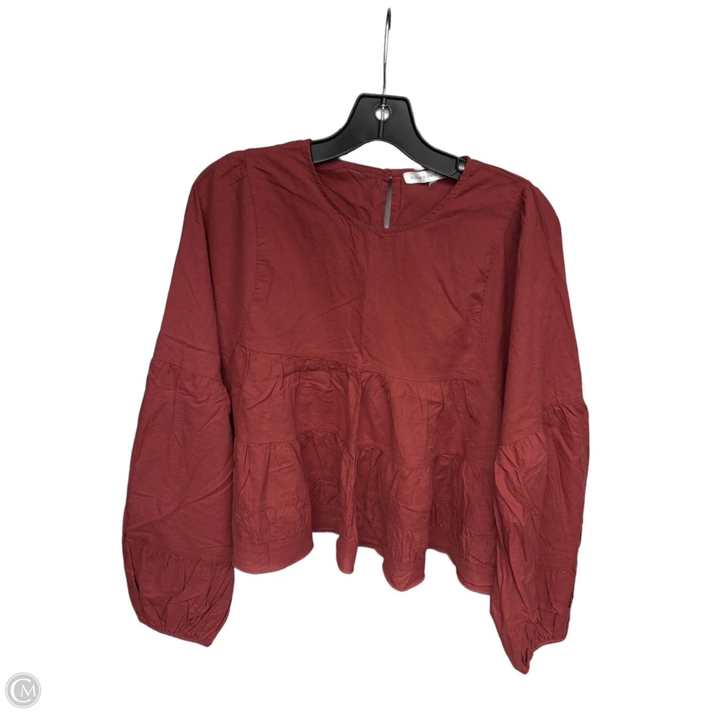 Top Long Sleeve By Altard State In Red, Size: M