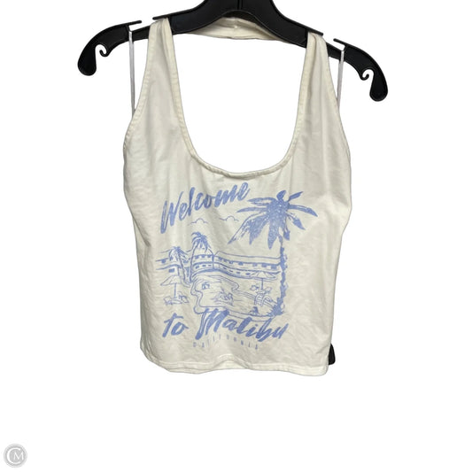 Tank Top By Clothes Mentor In Cream, Size: Xl