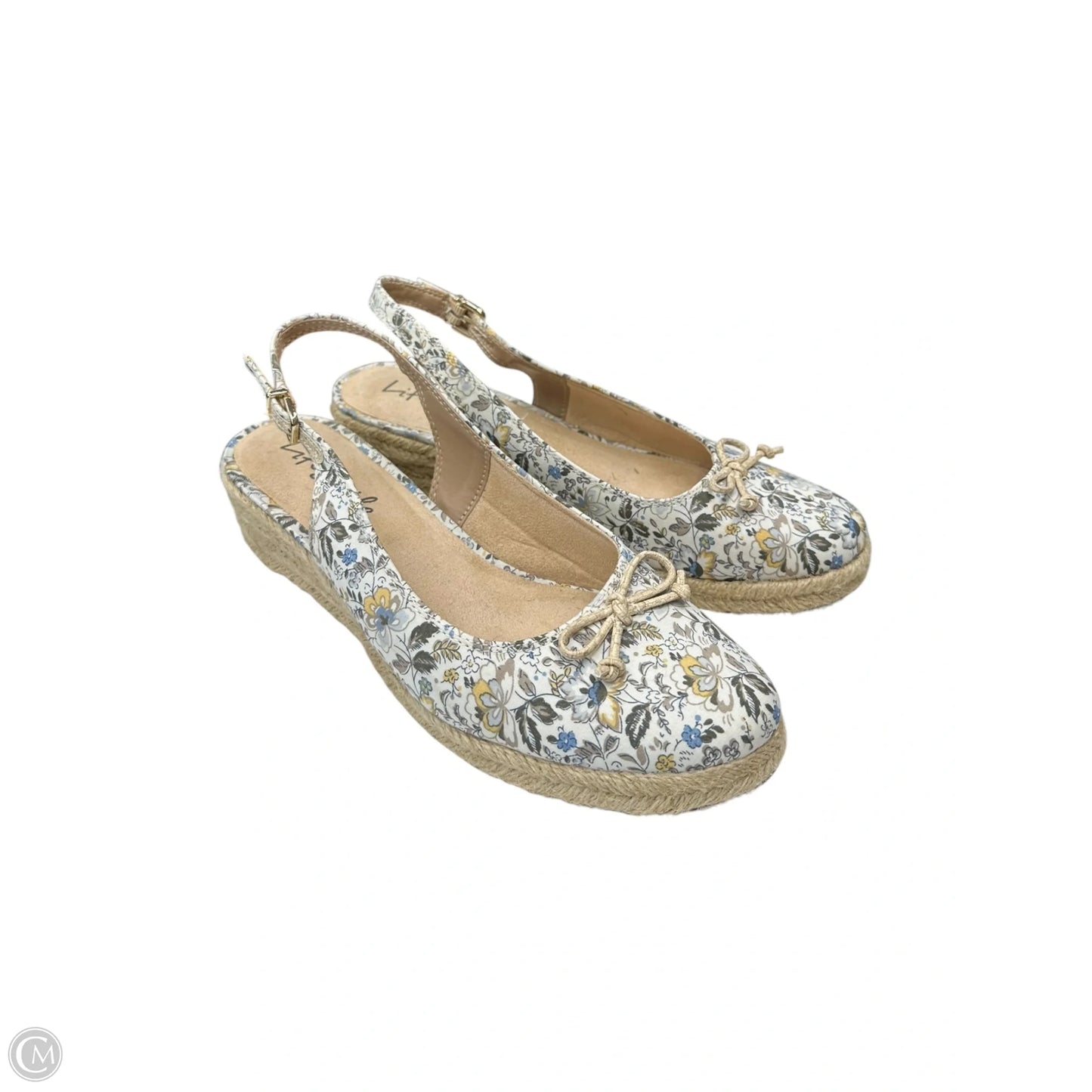 Shoes Heels Wedge By Life Stride In Floral Print, Size: 9.5