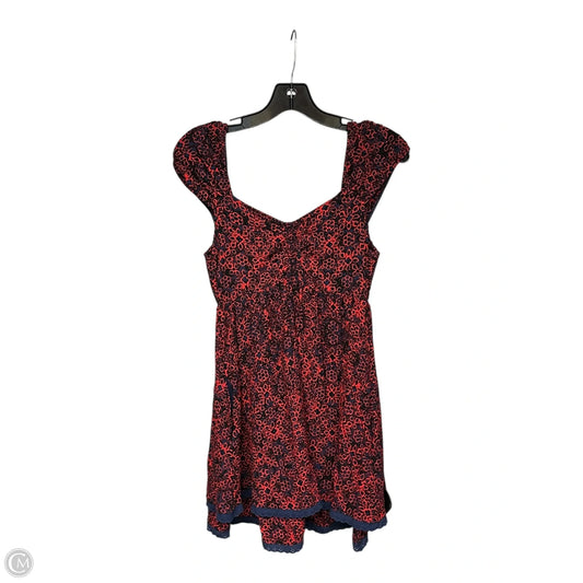 Dress Casual Short By Free People In Blue & Red, Size: S