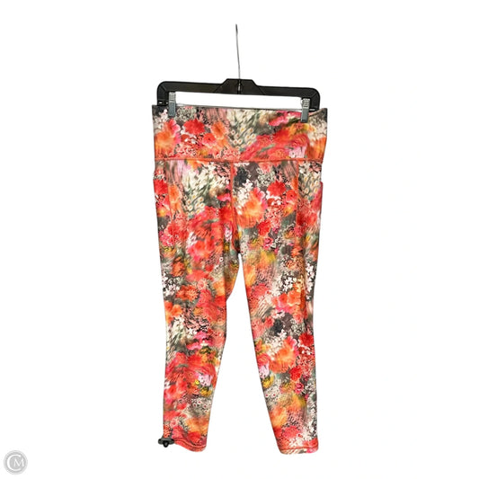Athletic Leggings By Athleta In Floral Print, Size: L
