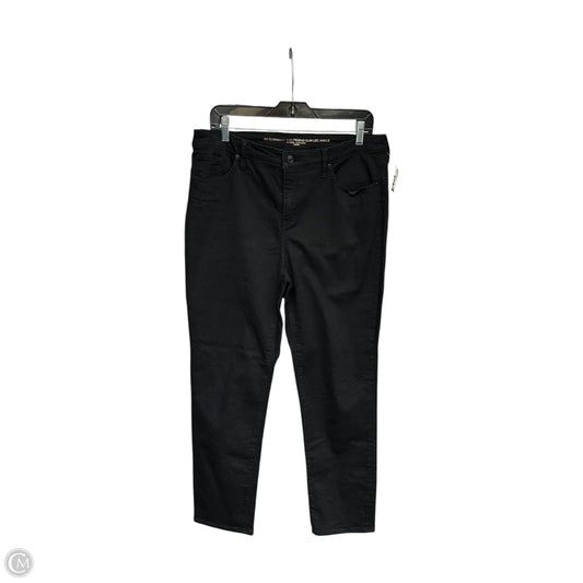 Jeans Straight By Chicos In Black, Size: 12