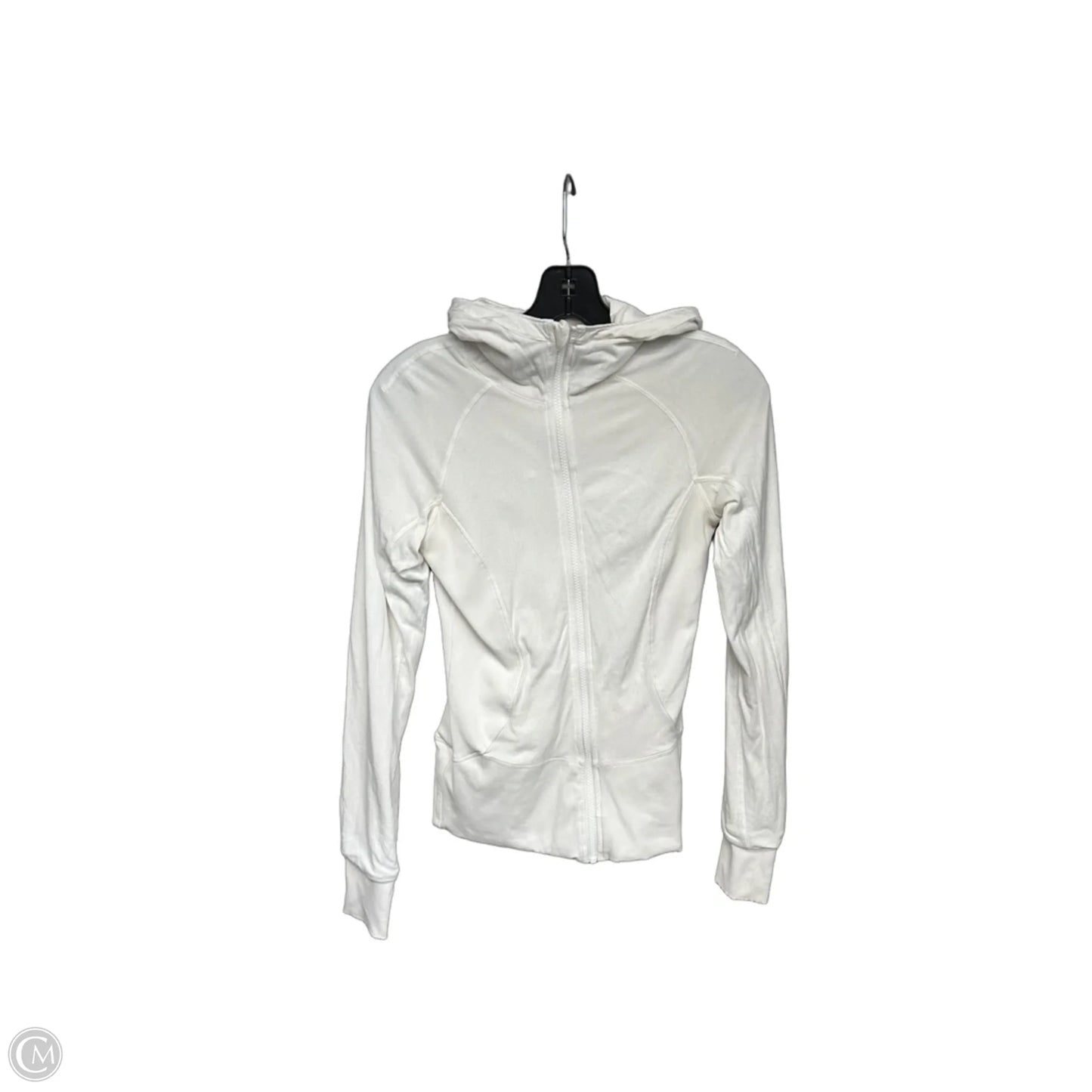 Athletic Jacket By Lululemon In White, Size: 6