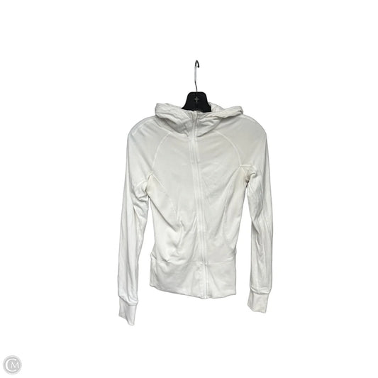 Athletic Jacket By Lululemon In White, Size: 6