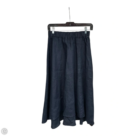 Skirt Midi By Three Dots In Navy, Size: S