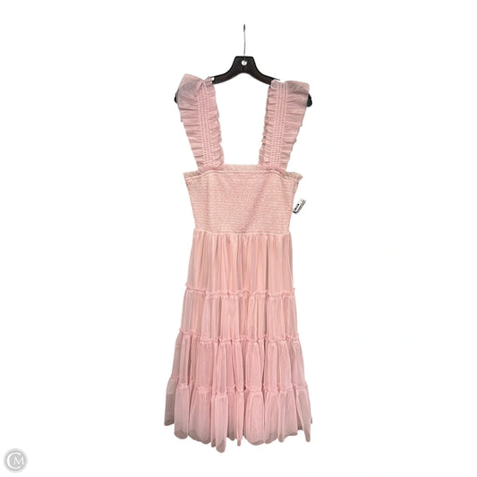 Dress Casual Midi By Baltic Born In Pink, Size: L