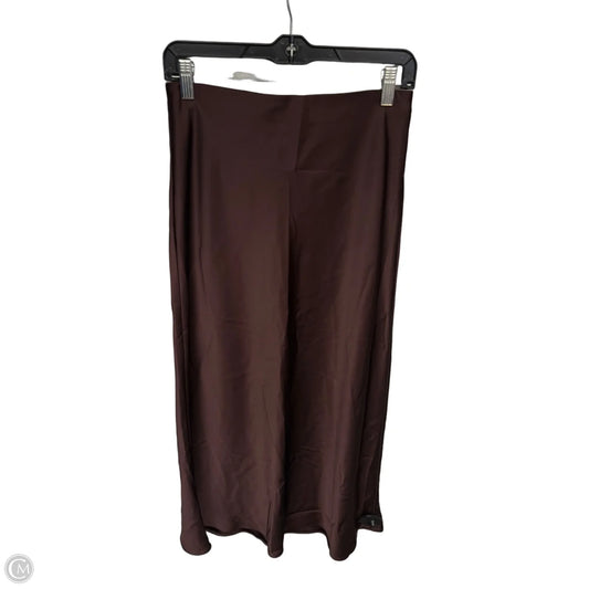 Skirt Midi By Zara In Brown, Size: Xs