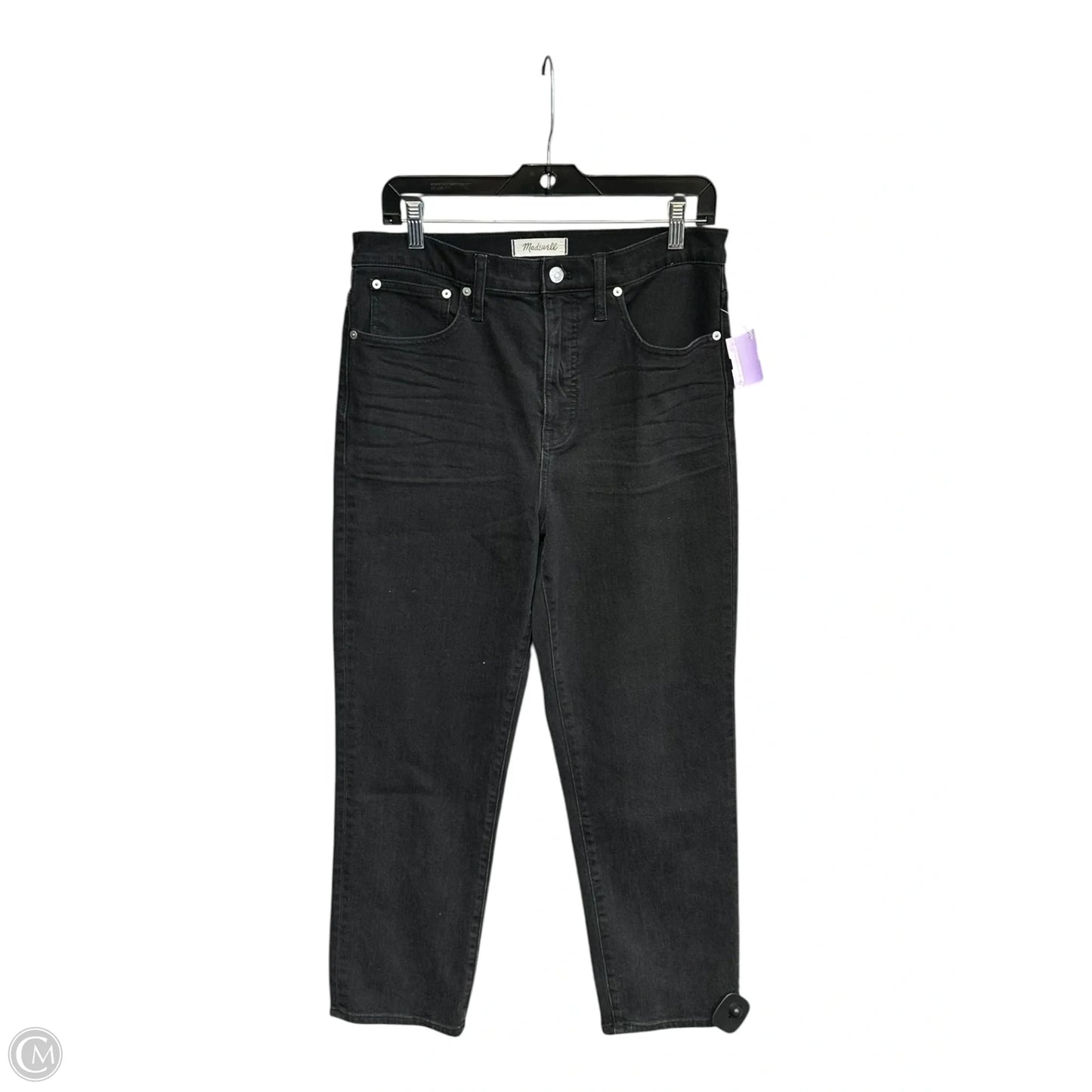 Jeans Straight By Madewell In Black, Size: 8