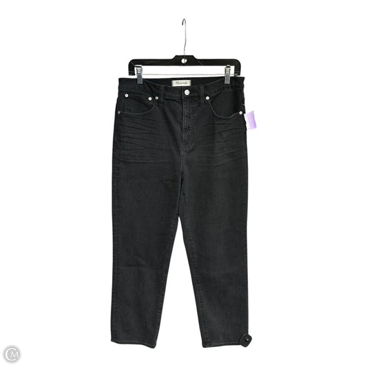 Jeans Straight By Madewell In Black, Size: 8