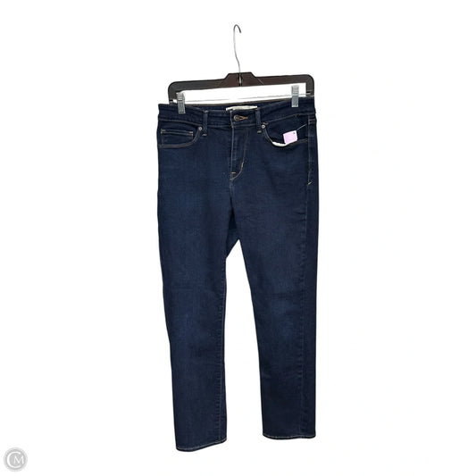 Jeans Skinny By Levis In Blue Denim, Size: 8