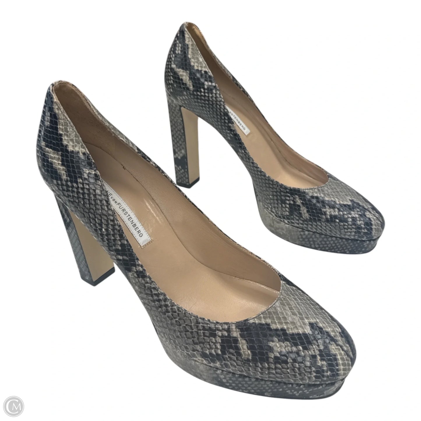 Shoes Designer By Diane Von Furstenberg In Snakeskin Print, Size: 11