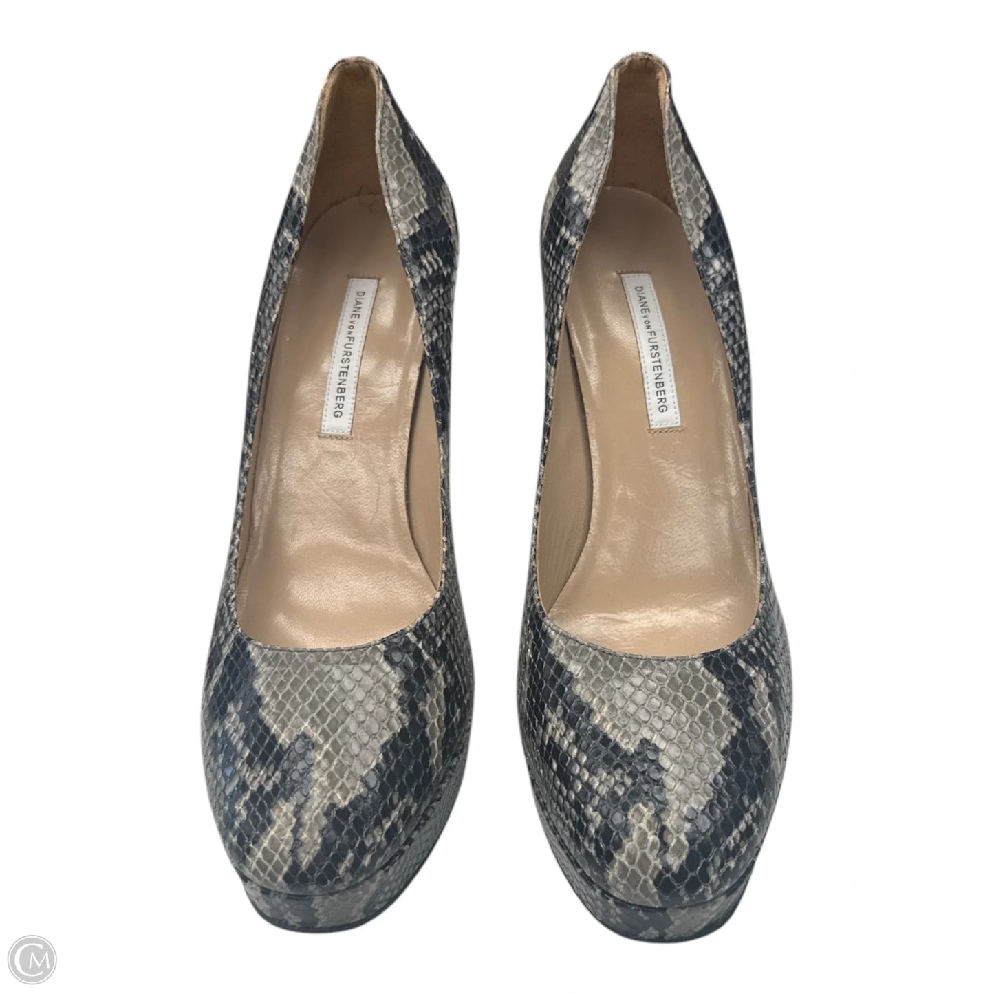 Shoes Designer By Diane Von Furstenberg In Snakeskin Print, Size: 11