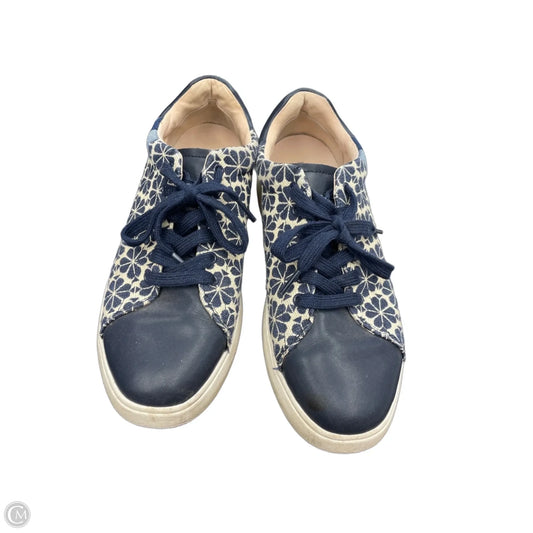 Shoes Designer By Kate Spade In Blue & Cream, Size: 10
