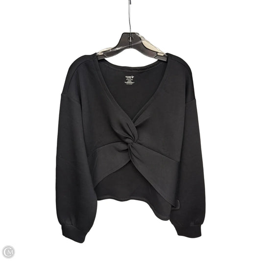 Athletic Top Long Sleeve Crewneck By Old Navy In Black, Size: Xl