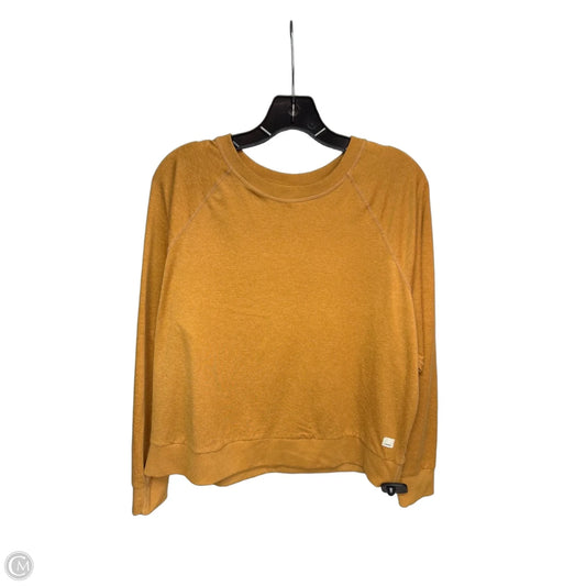 Top Long Sleeve By Vuori In Yellow, Size: M