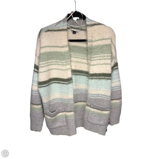 Cardigan By American Eagle In Green & Grey, Size: S
