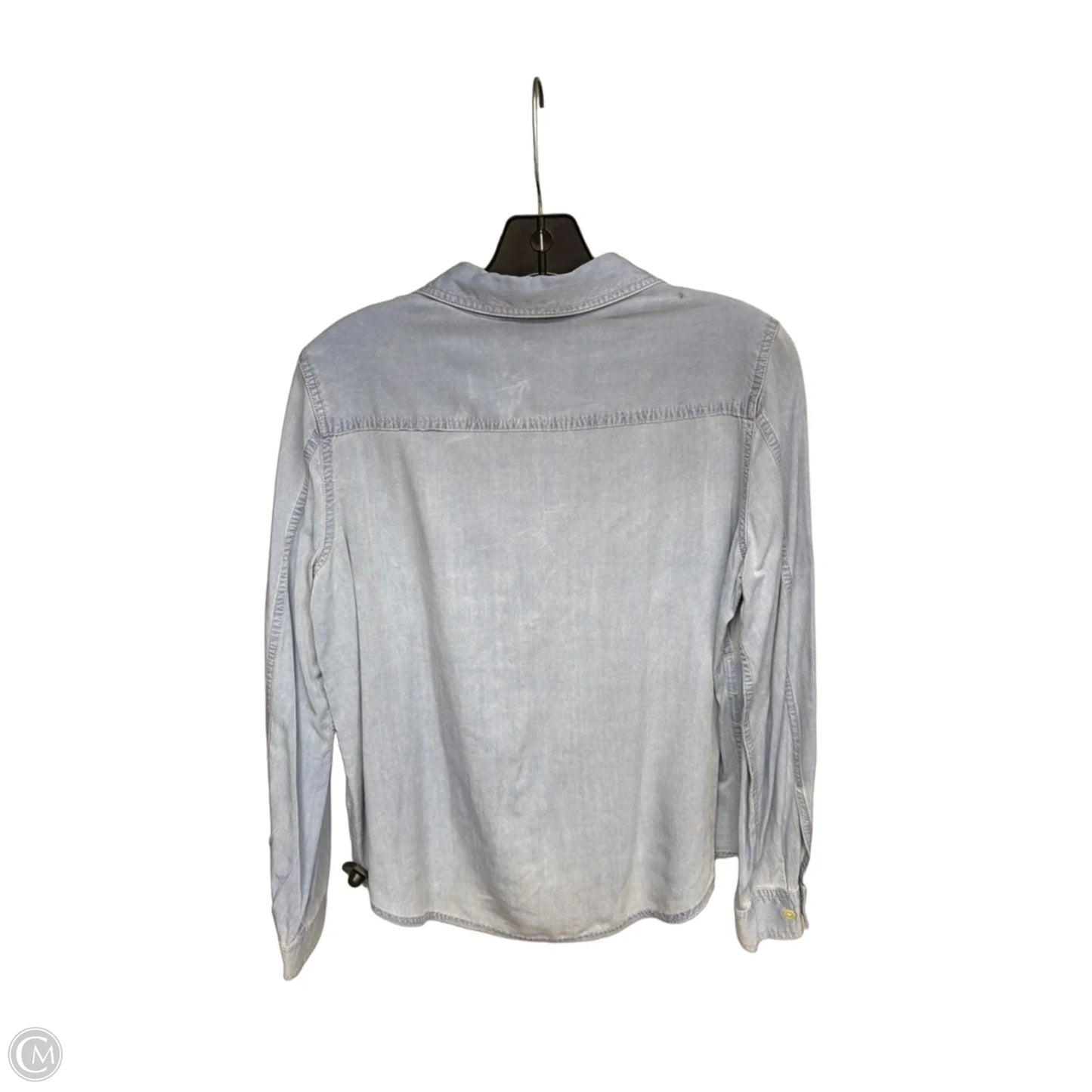 Top Long Sleeve By Jones New York In Blue Denim, Size: Mp