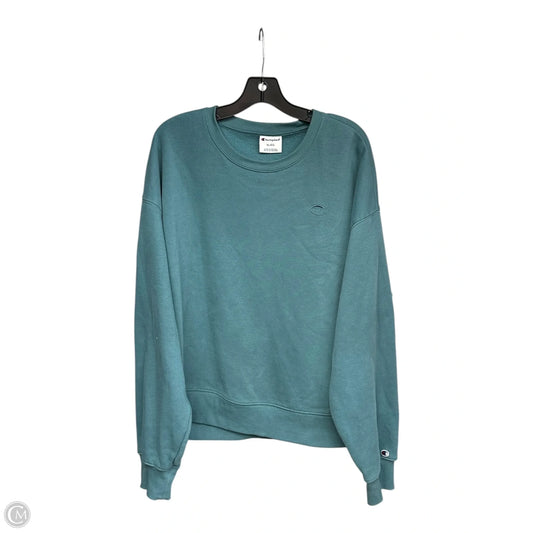 Athletic Sweatshirt Crewneck By Champion In Teal, Size: Xl