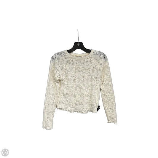 Top Long Sleeve By Free People In Cream, Size: Xs