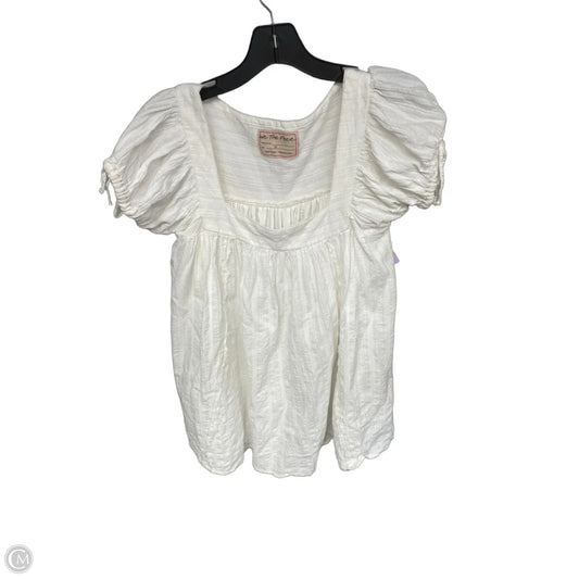 Tunic Short Sleeve By We The Free In Ivory, Size: Xs