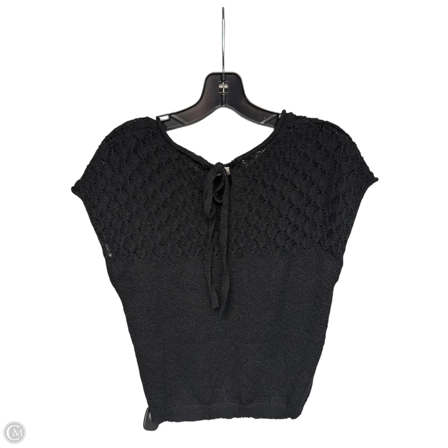Top Short Sleeve By Clothes Mentor In Black, Size: M