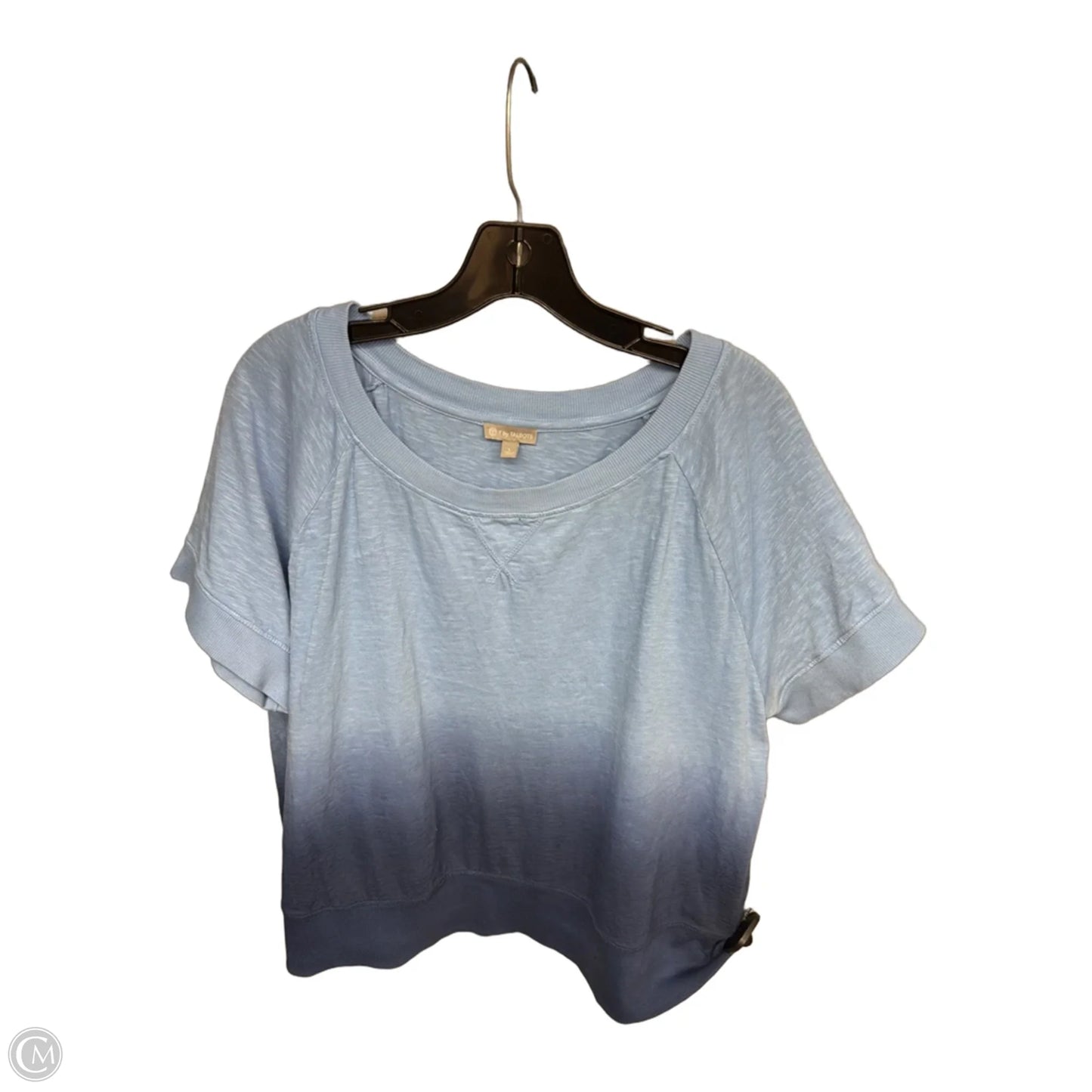 Top Short Sleeve By Talbots In Blue, Size: L