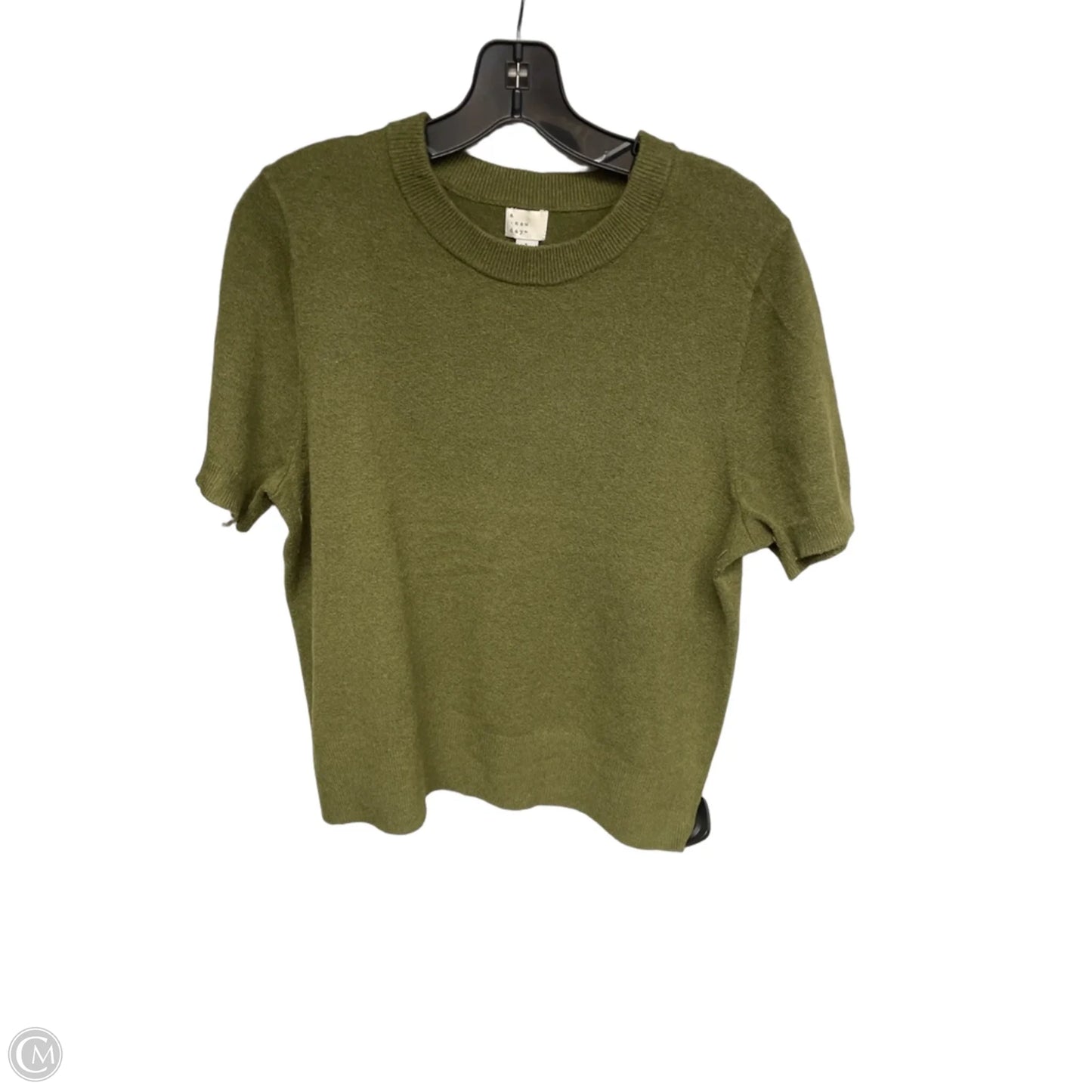 Top Short Sleeve By A New Day In Green, Size: L