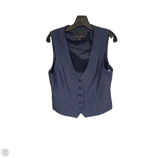 Top Sleeveless By Banana Republic In Blue, Size: 12