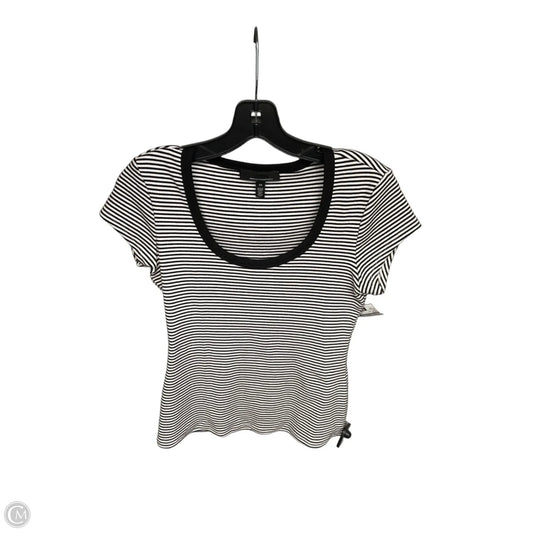 Top Short Sleeve By White House Black Market In Black & White, Size: Xs