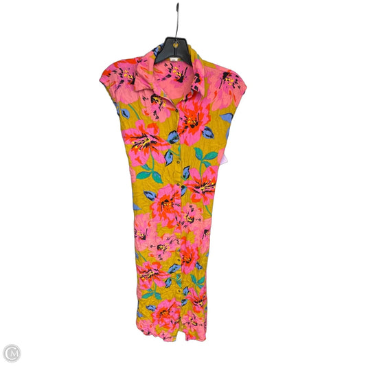 Dress Casual Maxi By Billabong In Floral Print, Size: S