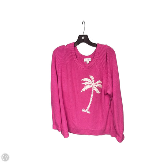 Sweater By Clothes Mentor In Pink, Size: 1x