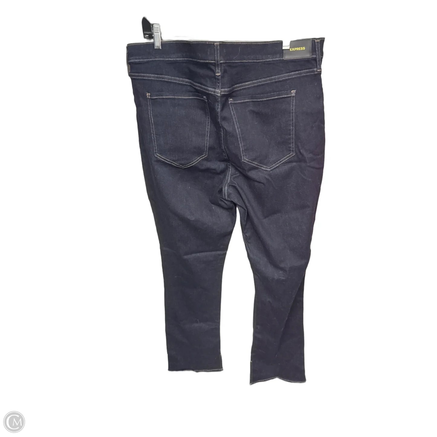 Jeans Boot Cut By Express In Blue Denim, Size: 18