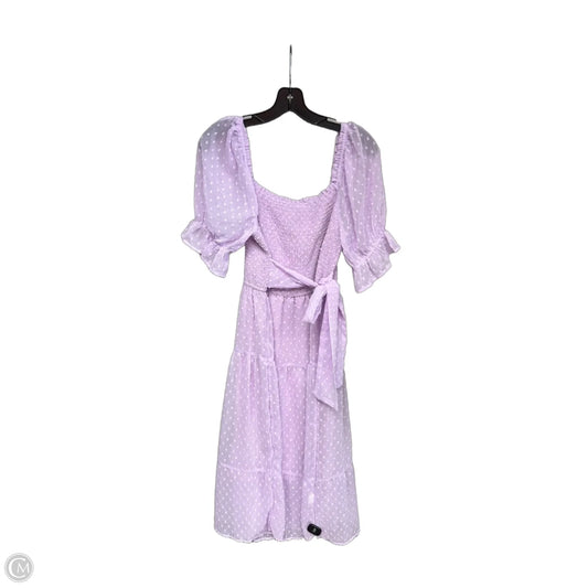 Dress Casual Short By Clothes Mentor In Purple, Size: L