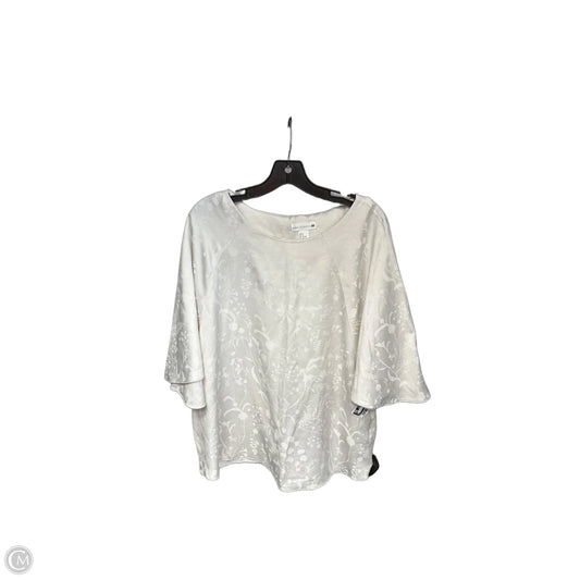 Top Short Sleeve By H&m In Cream, Size: 14