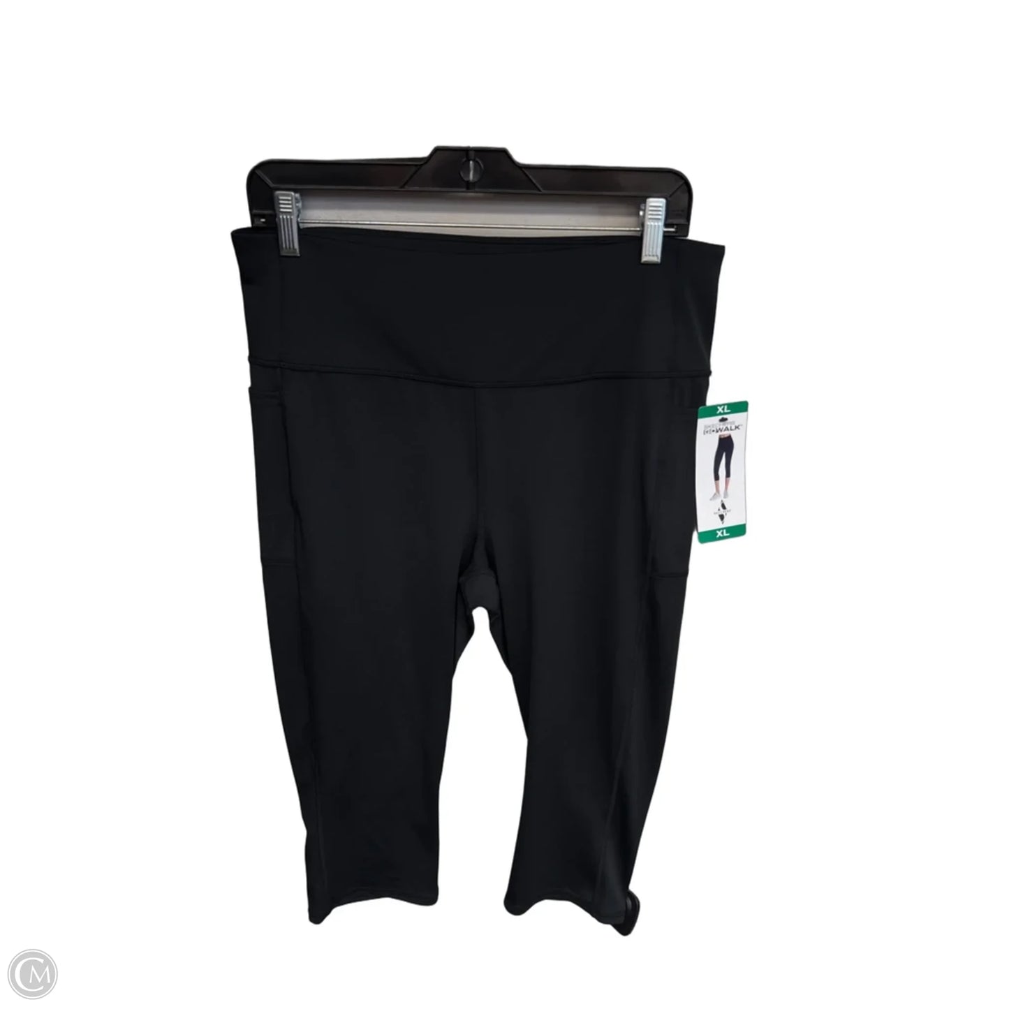 Athletic Capris By Skechers In Black, Size: Xl